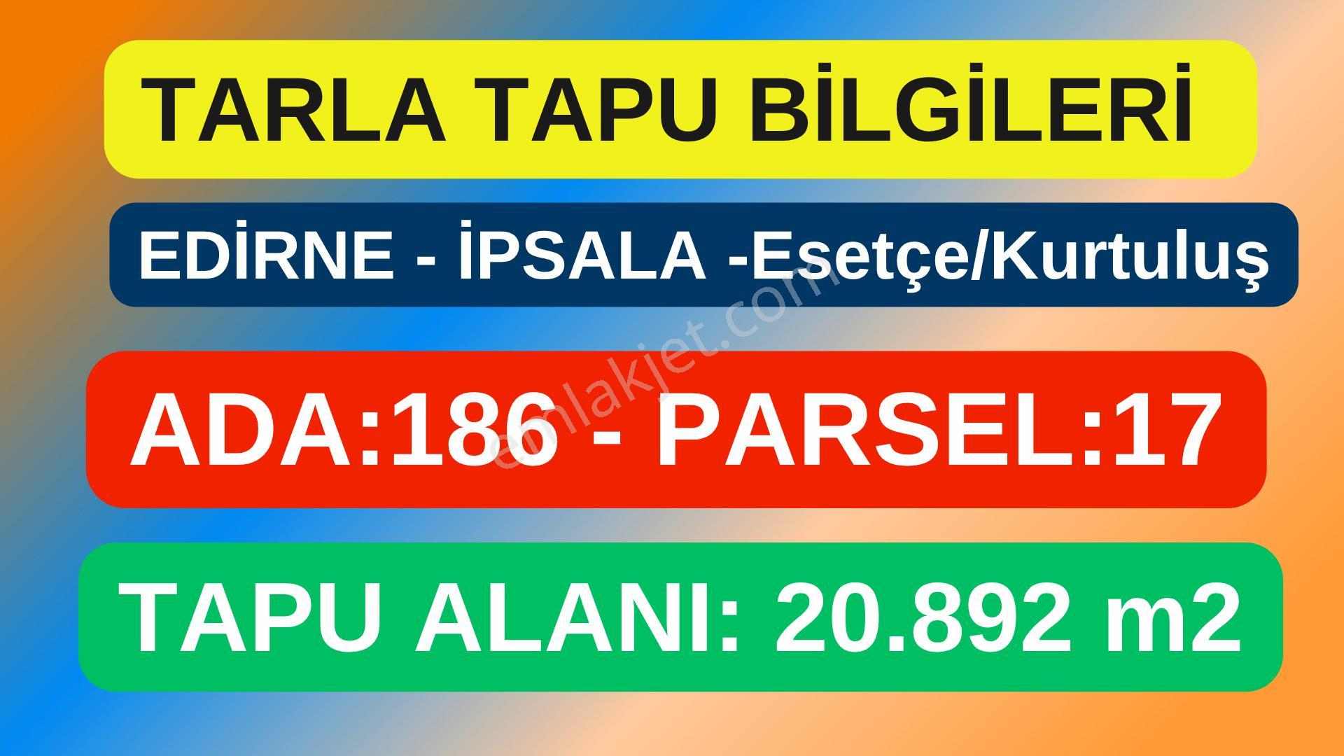 Edirne-ipsala-esetçe-satılık Arazi-ana Yola Ve Yerleşime 1 Km-tek Tapu - Görsel 8