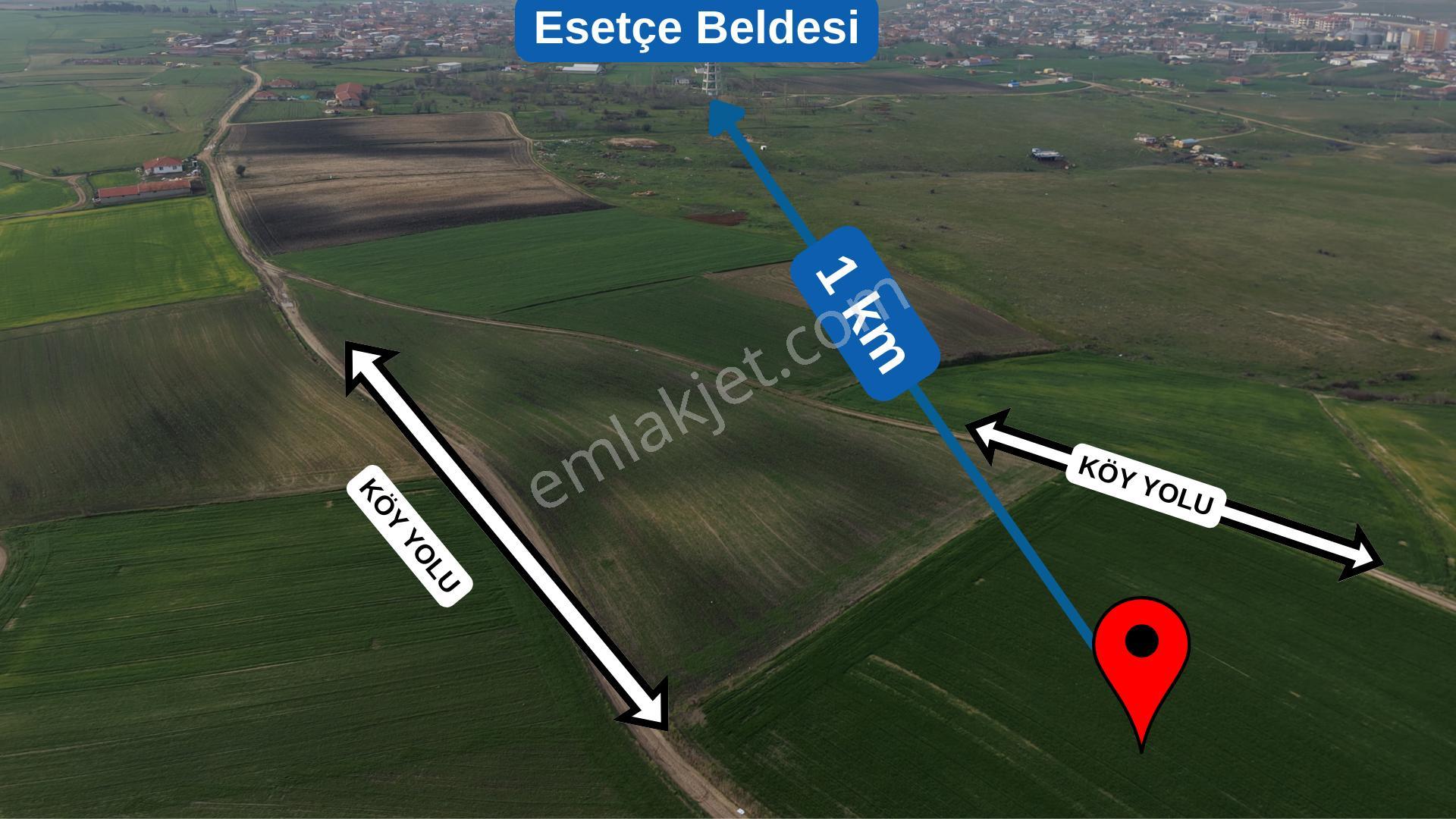 Edirne-ipsala-esetçe-satılık Arazi-ana Yola Ve Yerleşime 1 Km-tek Tapu - Görsel 2