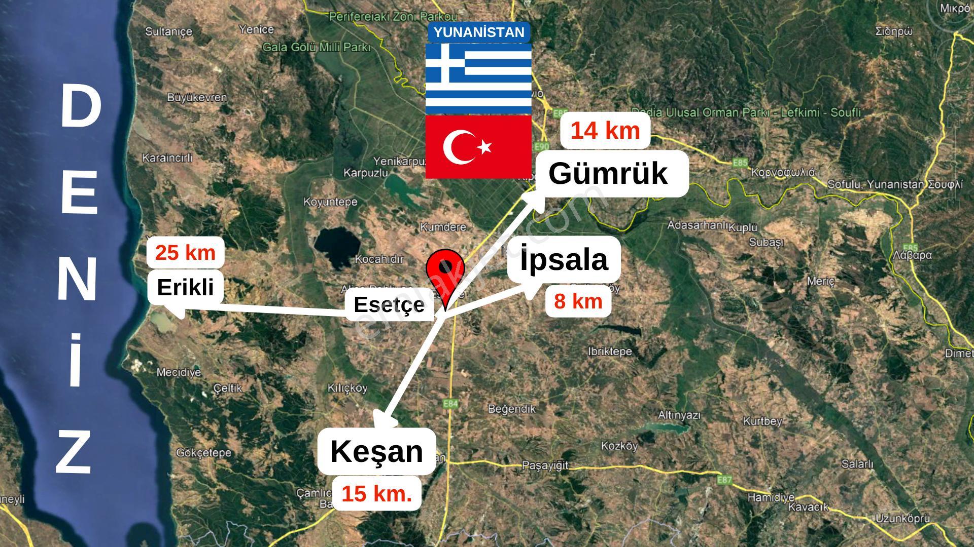 Edirne-ipsala-esetçe-satılık Arazi-ana Yola Ve Yerleşime 1 Km-tek Tapu - Görsel 7