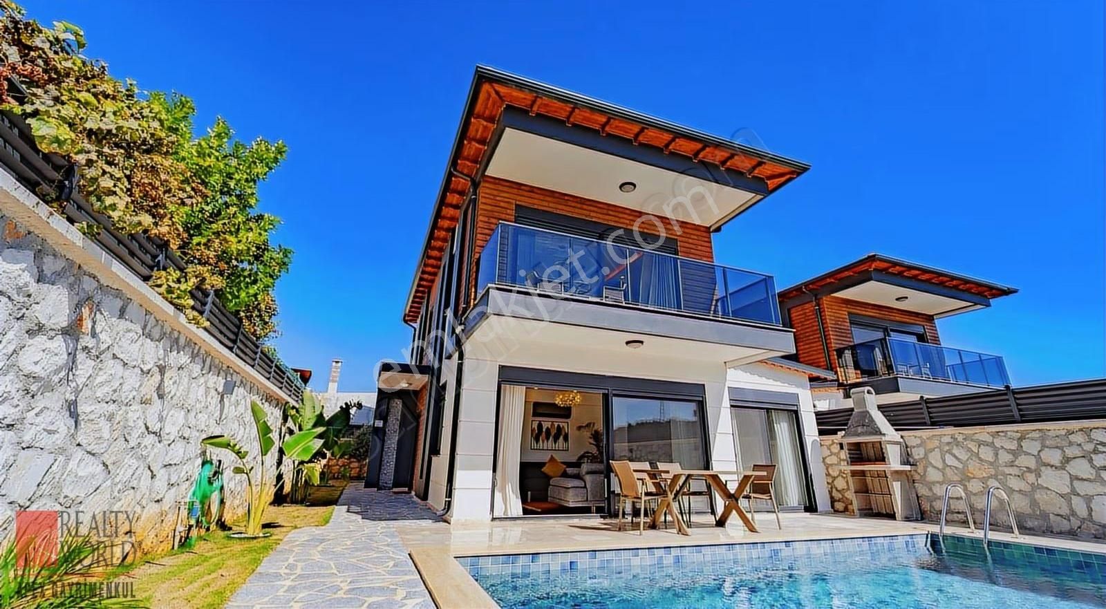 Kaş Çukurbağda İskanlı, Turizm Ruhsatlı, Sıfır Müstakil Villa - Görsel 3