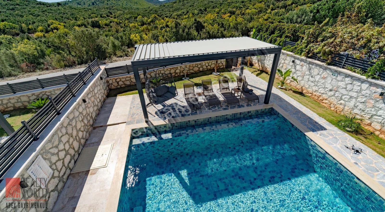 Kaş Çukurbağda İskanlı, Turizm Ruhsatlı, Sıfır Müstakil Villa - Görsel 31