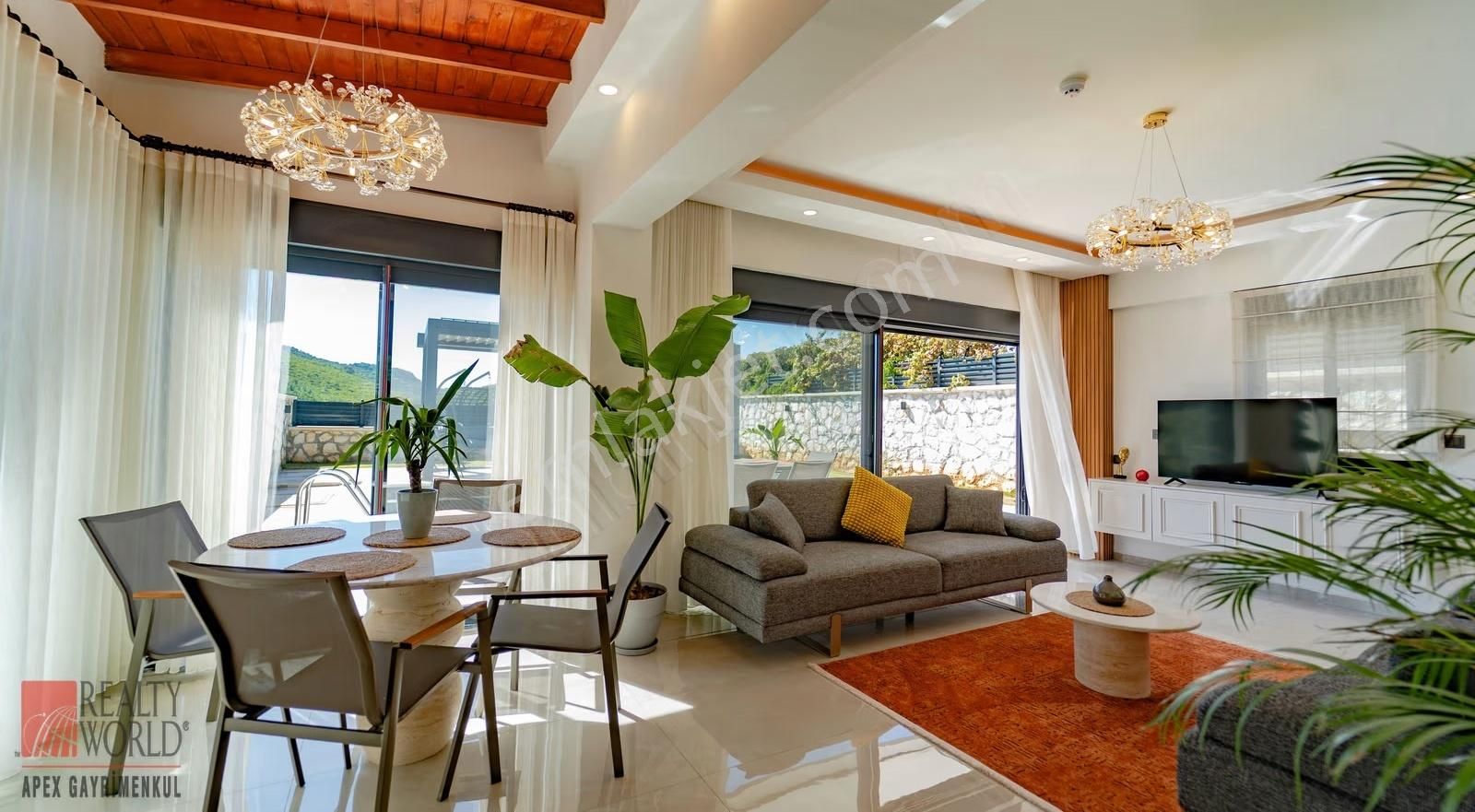 Kaş Çukurbağda İskanlı, Turizm Ruhsatlı, Sıfır Müstakil Villa - Görsel 5