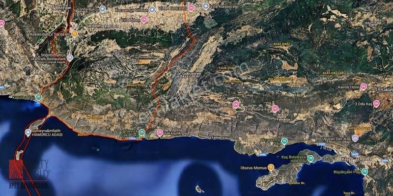 Kaş Sarıbelen | Müstakil Tapulu | Yatırımlık Satılık Tarla - Görsel 6