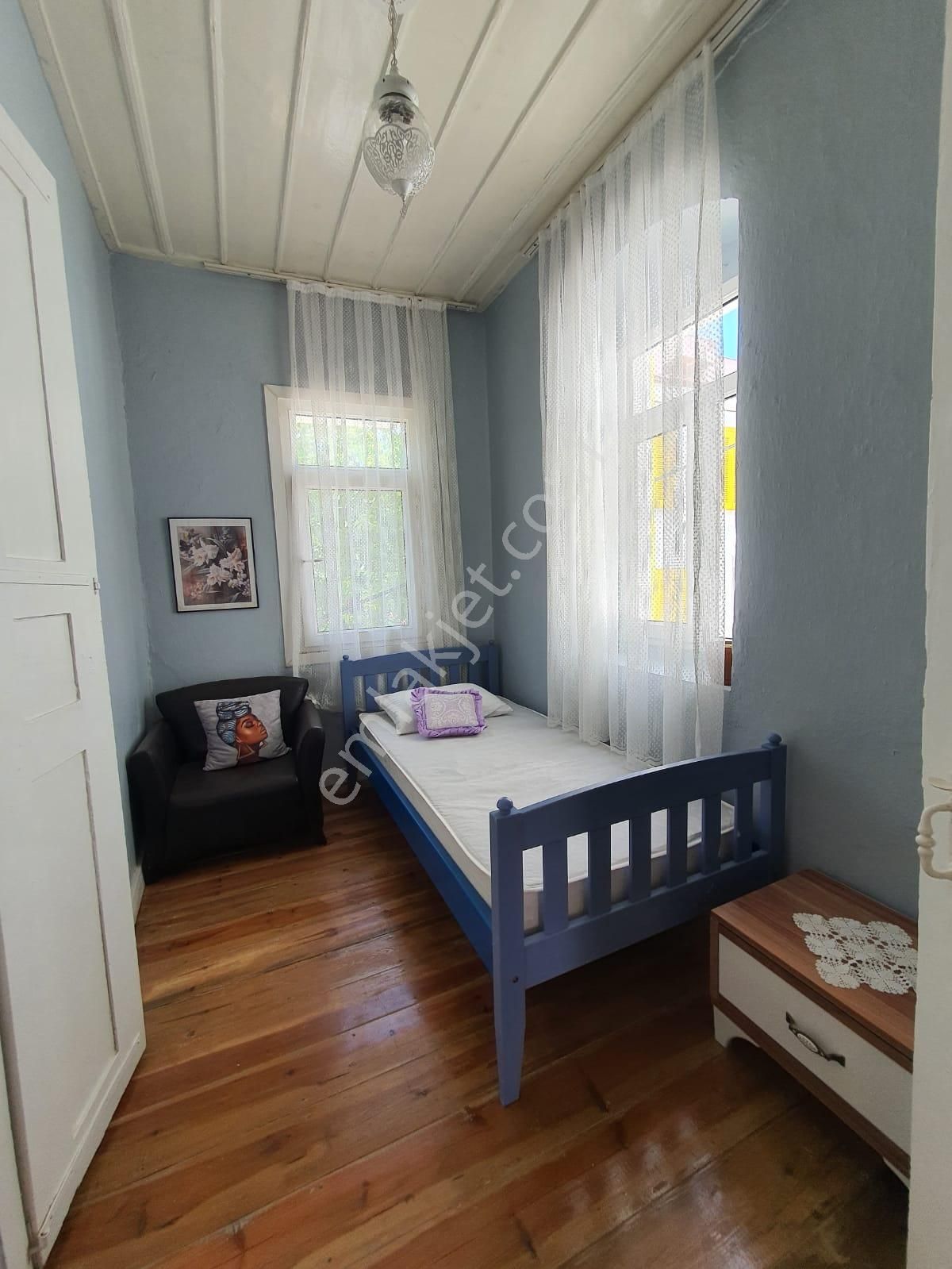 Ayvada'dan Ayvalık Merkez'de Deniz Manzaralı 2 Katlı 4+1 Taş Ev - Görsel 17