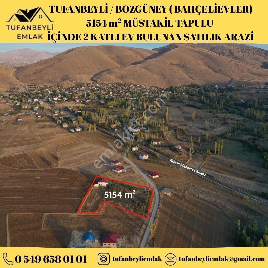 Tufanbeyli Bozgüney Mahallesinde Kaçırılmayacak Geniş Bahçeli Müstakil 2 Katlı Ev Ve Büyük Bahçesi