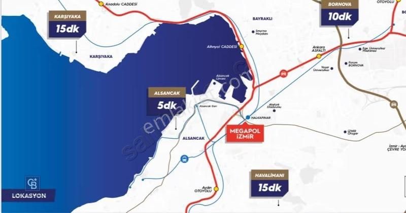 Megapol İzmir Tower Three Rezidans Kule'de Satılık 1+1 Daire - Görsel 25