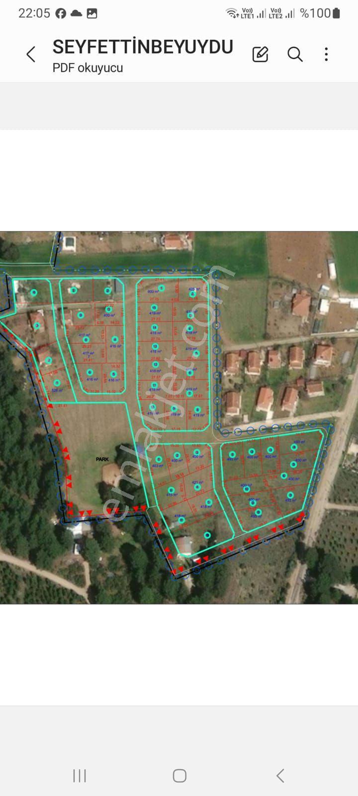 Korkuteli Bayatbademinde Villla İmarlı Arsalar - Görsel 16