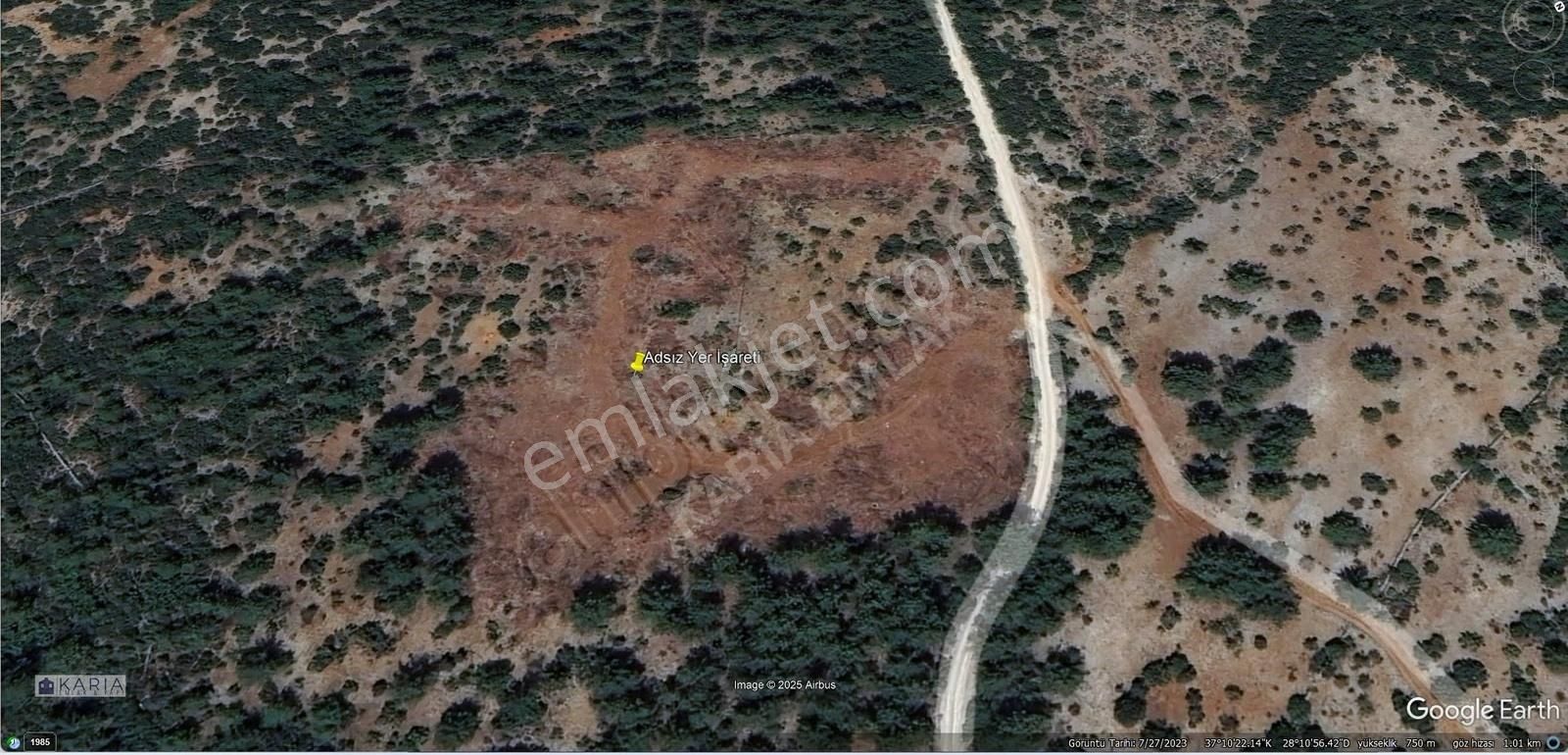 Menteşe Çiftlikköy Mahallesi Kadastro Yola Cepheli Satılık Tarla - Görsel 3