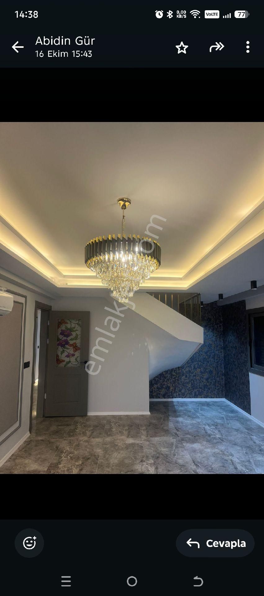 Fiyatını Düşürdük. Geçici Süre İçin Geçerli..180 M2 Net Dubleks Daire - Görsel 3