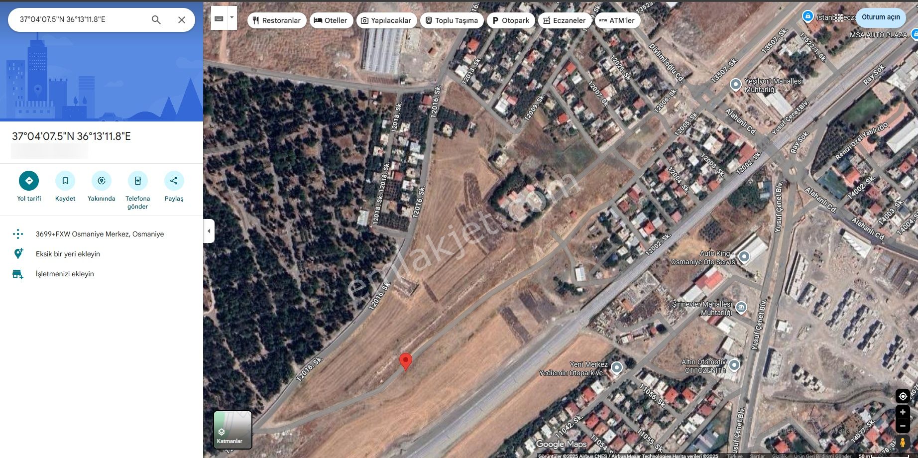 Osmaniye Yaverpaşa Mahallesi’nde 2 Ayrı Müstakil Tapulu İmarlı Arsa - Görsel 3