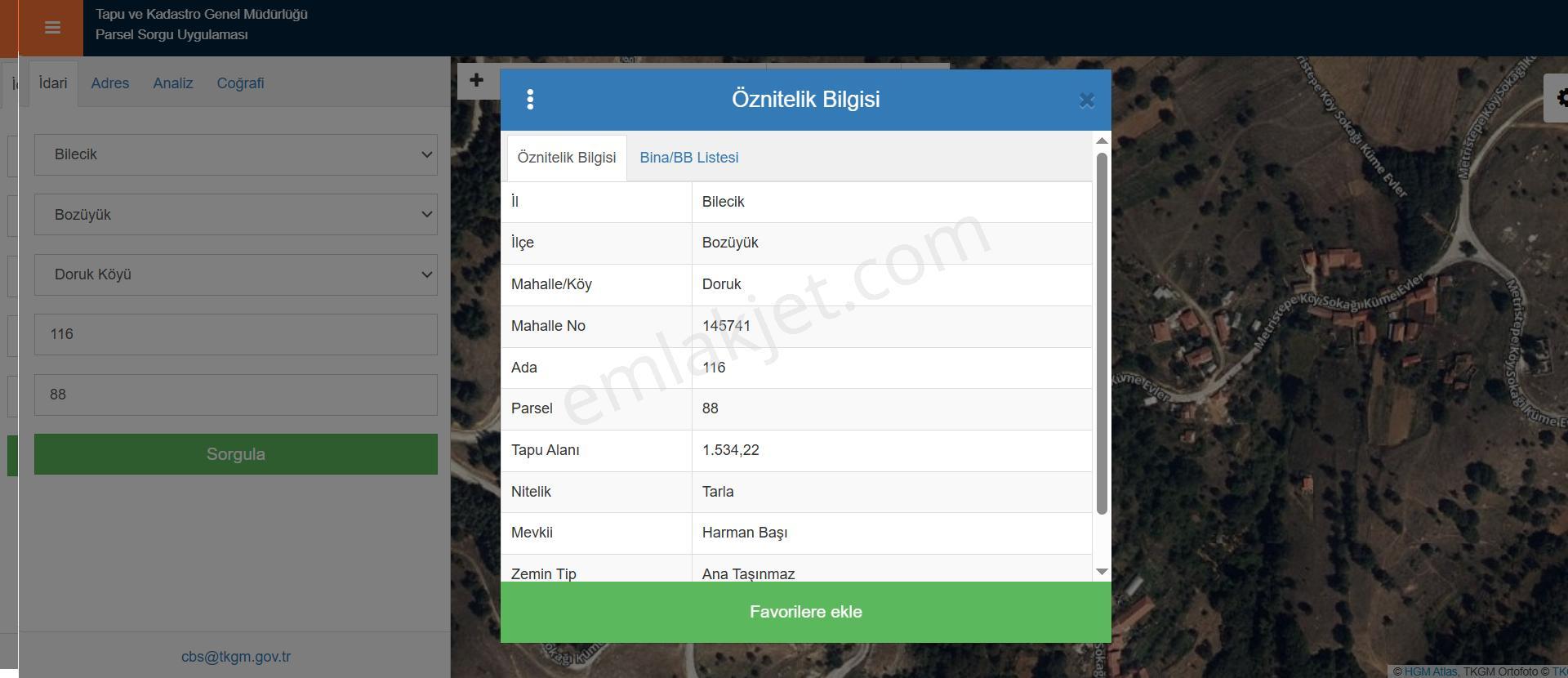 Sevgim'den Bozüyük Doruk, Metristepe'de Satılık 49 Dönüm Tarla - Görsel 21