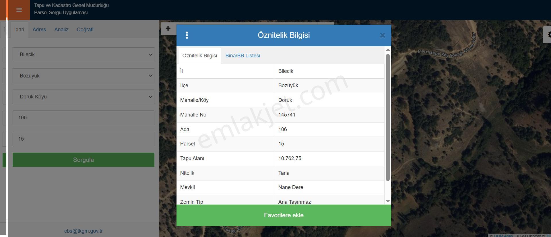 Sevgim'den Bozüyük Doruk, Metristepe'de Satılık 49 Dönüm Tarla - Görsel 9