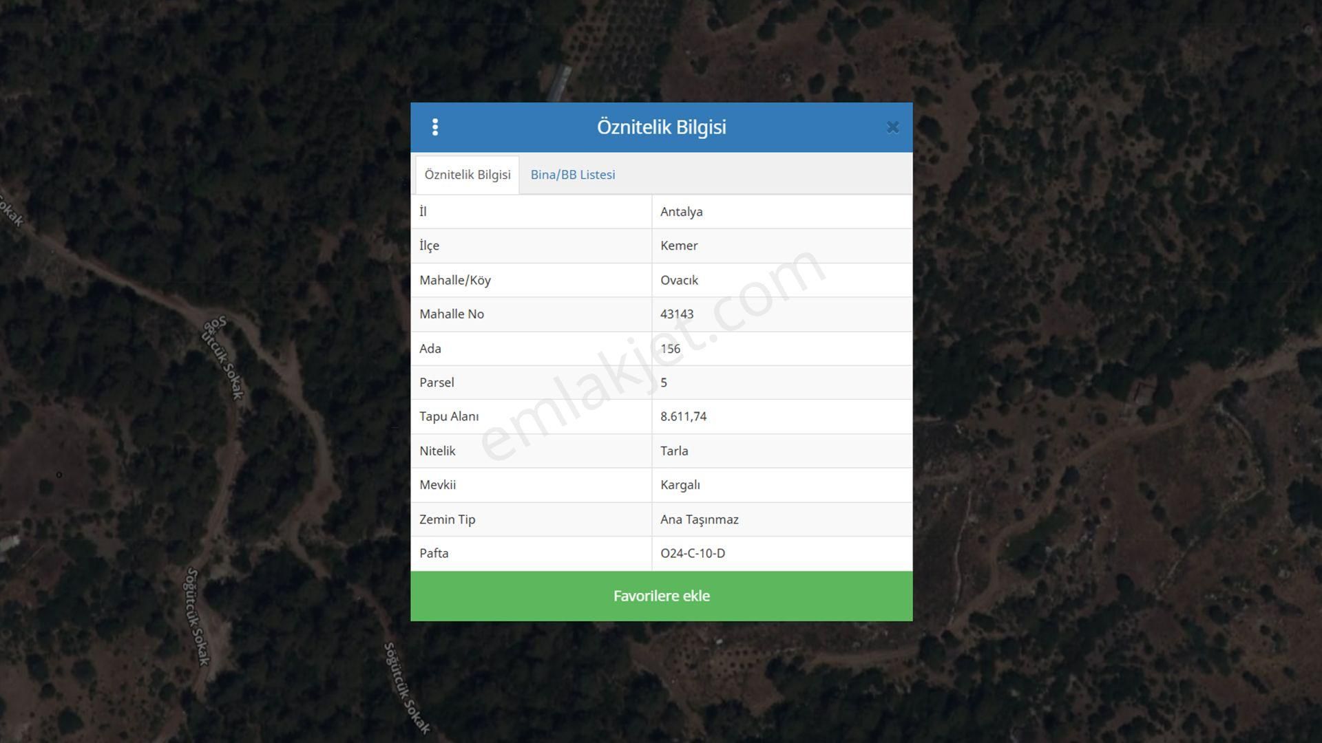 Kemer Ovacıkta Satılık 200 M2 Tarla! Toplam 10 Adet Yatırımlık! - Görsel 5
