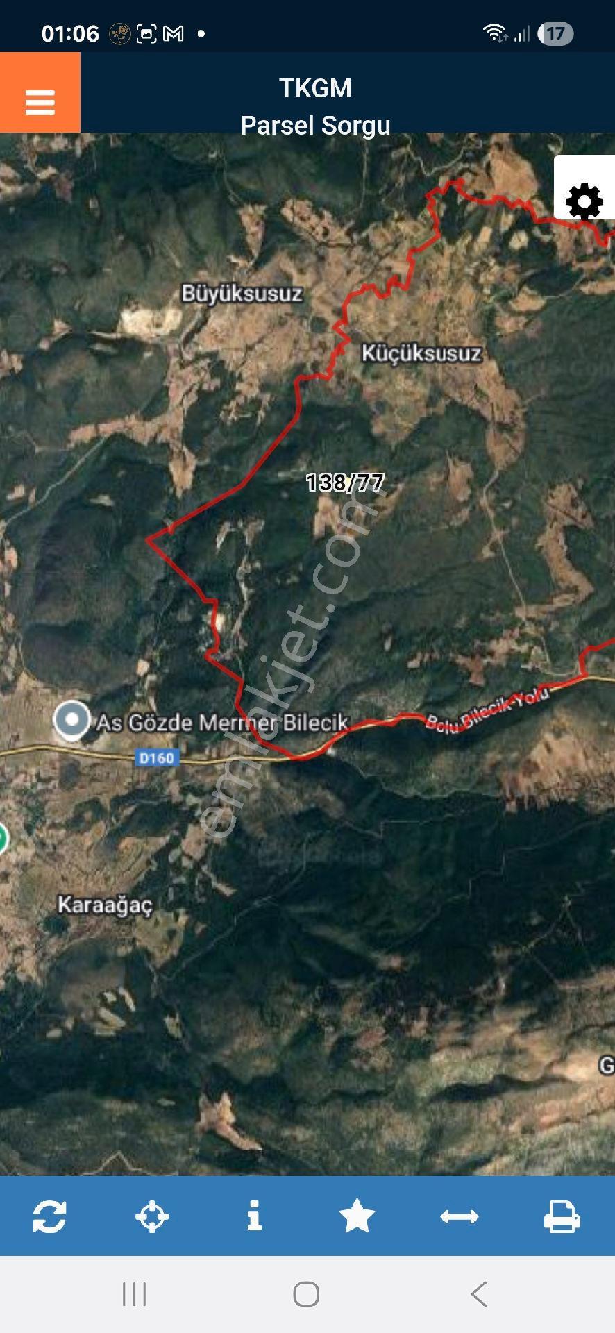 Gölpazarı Küçük Susuzda Resmi Yolu Olan Köye Çok Uzak Olmayan Güzel Bir Arazi Acil Satılık... - Görsel 5