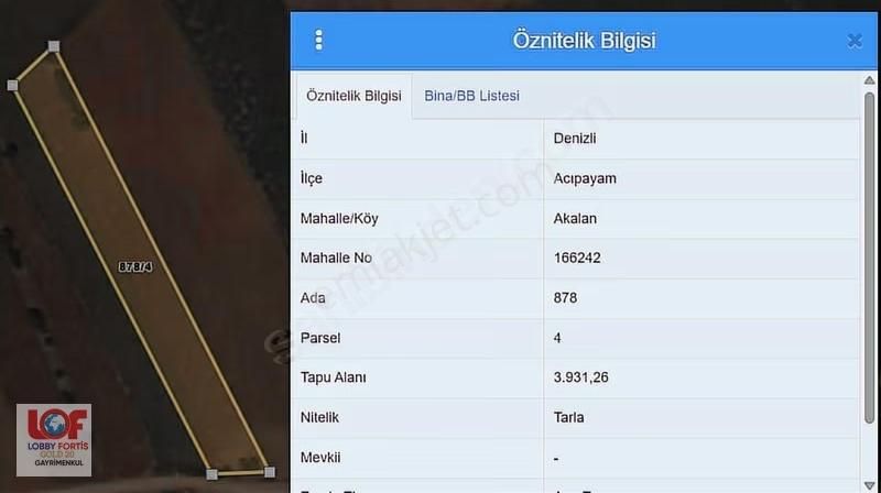 Lobby Fortisten Akalan Merkezde 3931m2 Sulak Tarla - Görsel 3