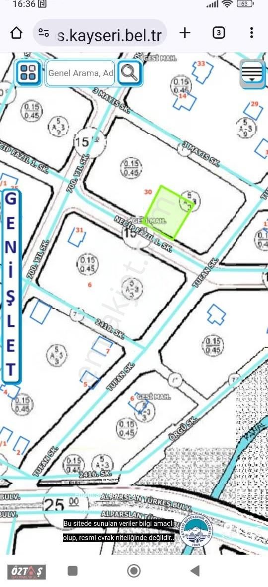 Geside Temiz Villa Arsası