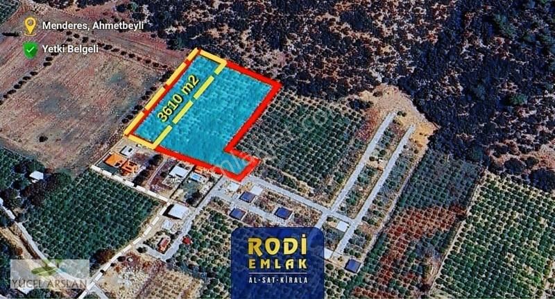 Menderes Ahmetbeyli'de Satılık 3610m2 Mandalina Bahçesi Elk. Su