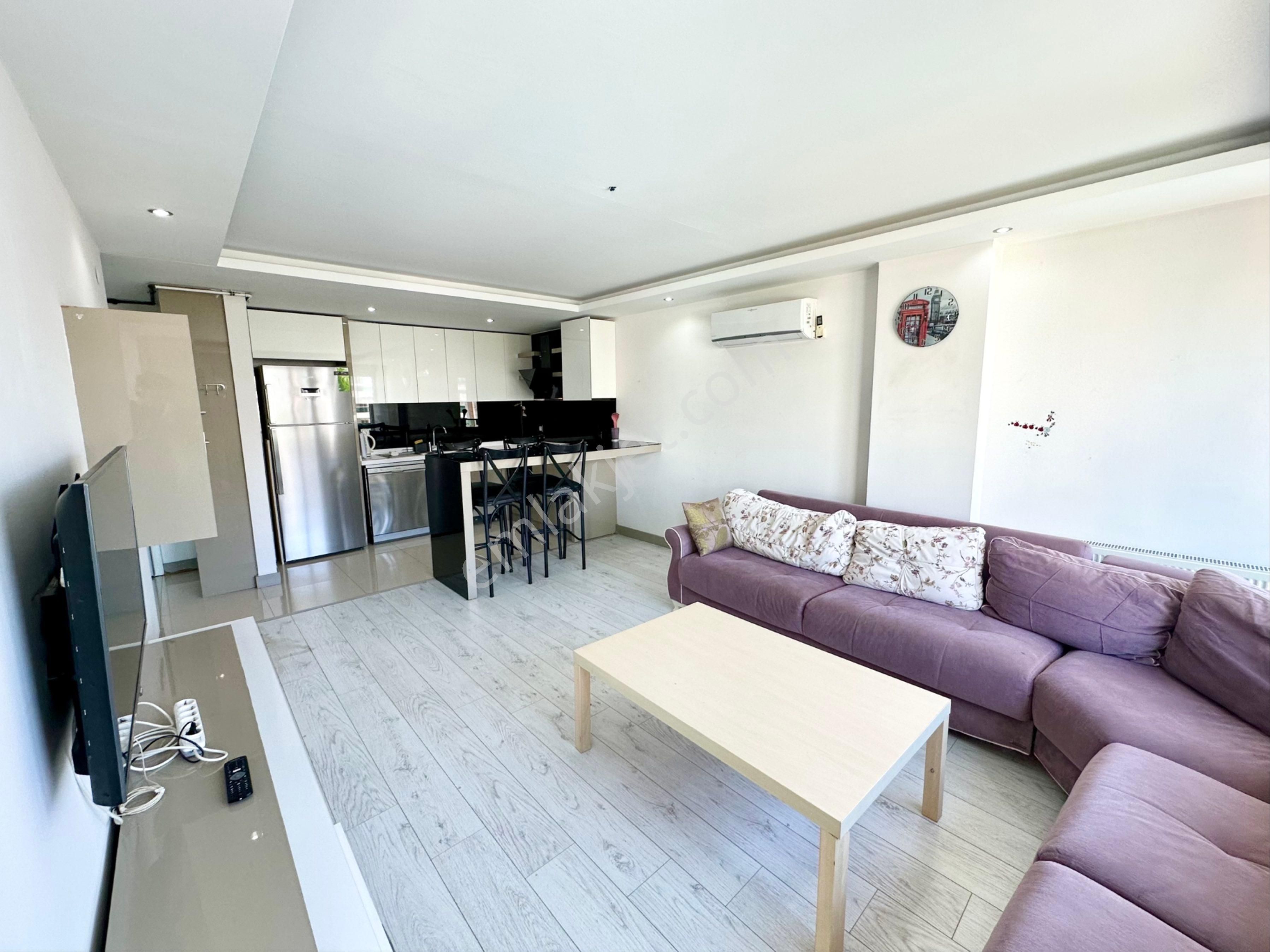 Havuzlu Güvenlikli Site İçerisinde 1+1 Lüks Eşyalı Kiralık Daire - Görsel 4