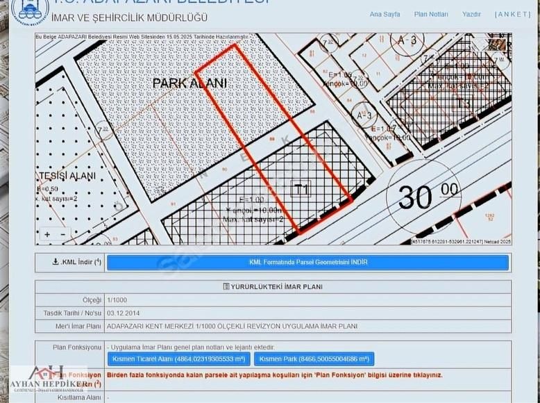 Adapazarı Ozanlar Çevre Yolu Üzeri Kipa Avm Yanı 6145 M2 Arazimi - Görsel 6