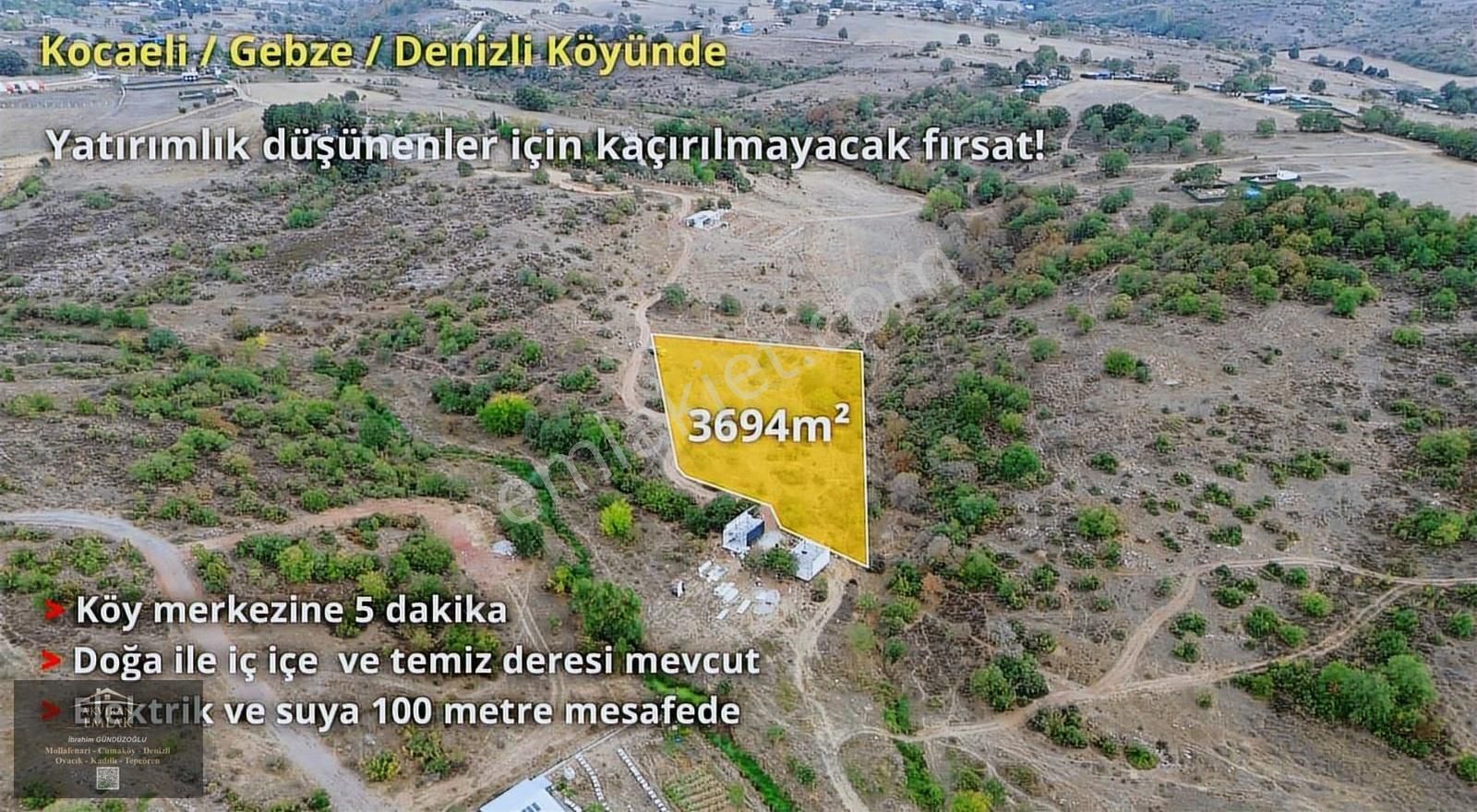 Gebze Denizlide 3700 Metrekare Tek Tapu Yatımrımlık Tarla - Görsel 2
