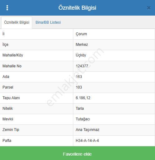 Çorum Merkez Üçköy'de Satılık Tarla - Görsel 5