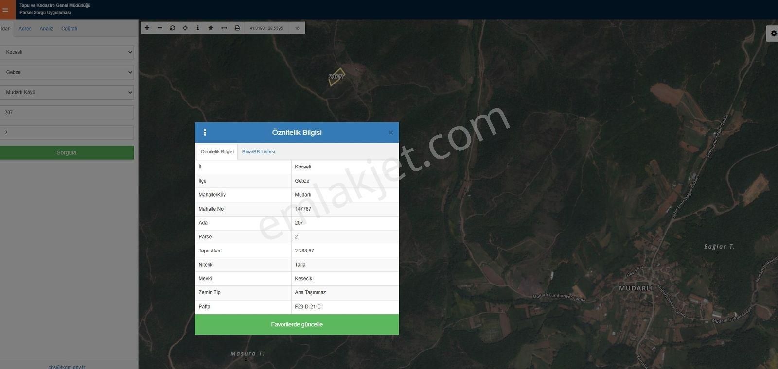 Gebze Mudarlı'da 2300 M2 Müstakil Tapulu Satılık Tarla - Görsel 4