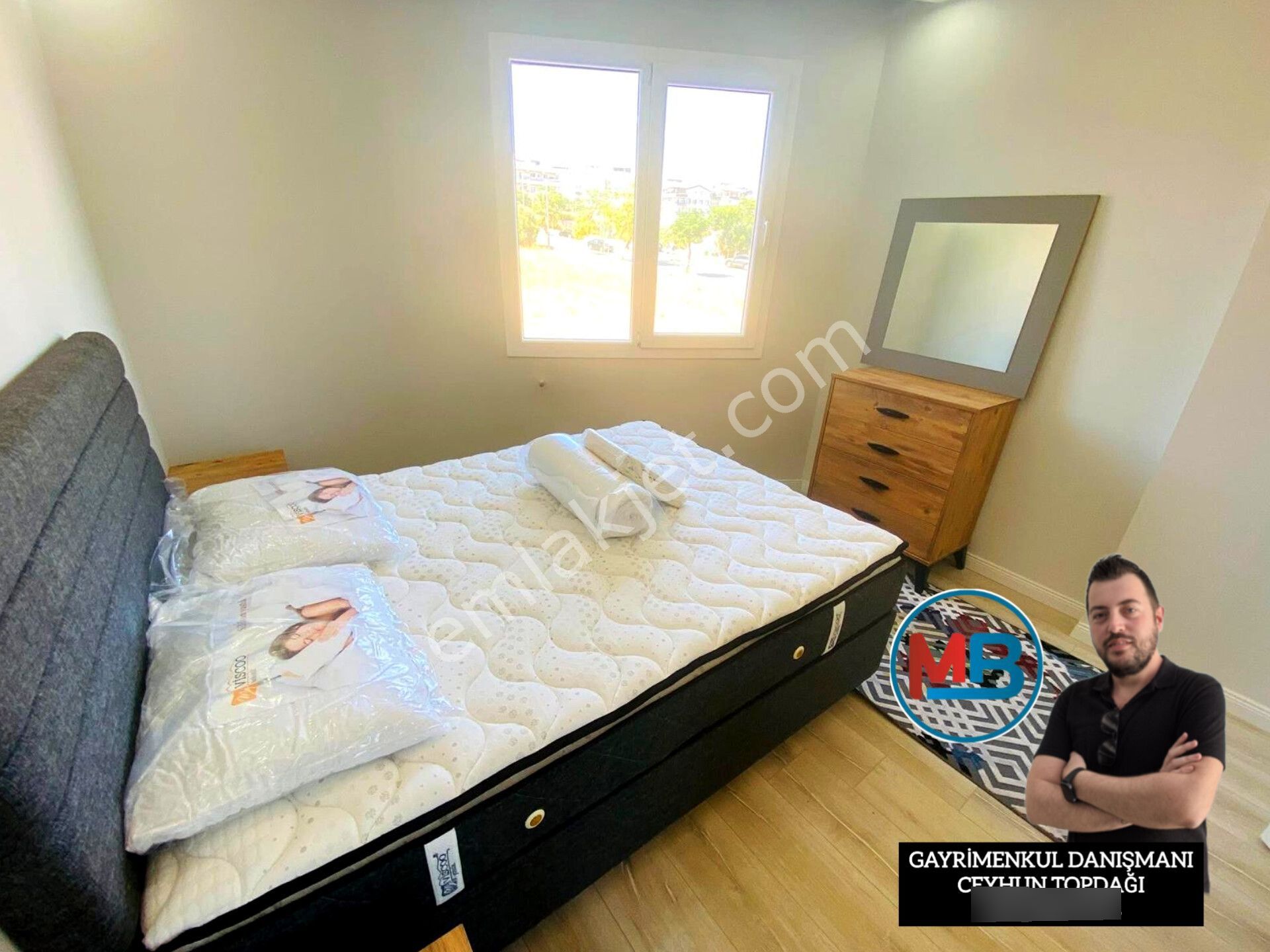 Didimde Satılık 2+1 Sıfır Daire Orta Kat Asansörlü Ön Cephe Eşyalı ! - Görsel 8