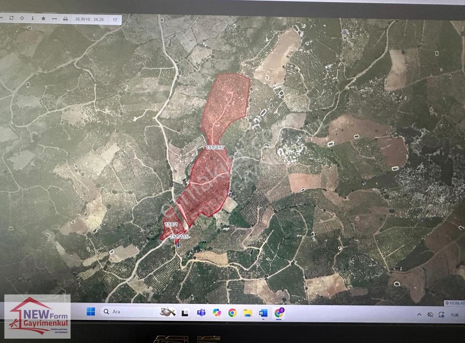 New Form Dan Mezitli Tepeköyde Satılık Nektarin Bahçesi Ve Ev - Görsel 28