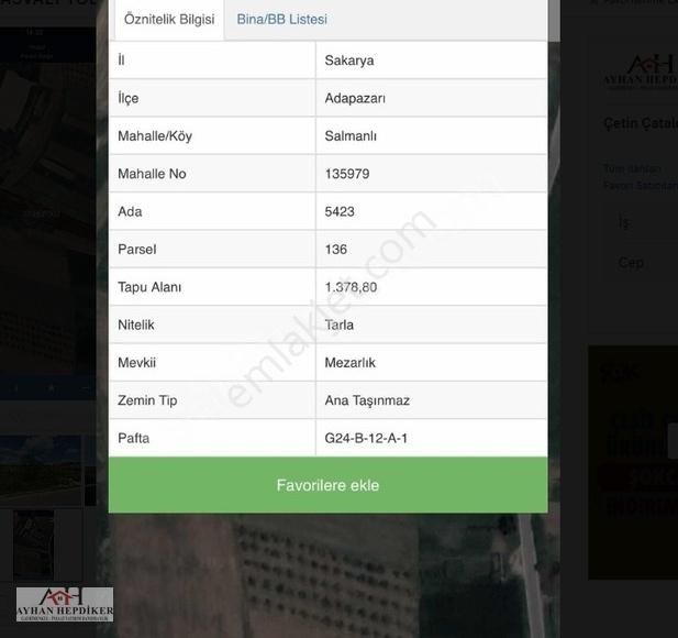 Adapazarı Salmanlıda Asvalt Yola Cepheli 1.377m2 Tarla - Görsel 14