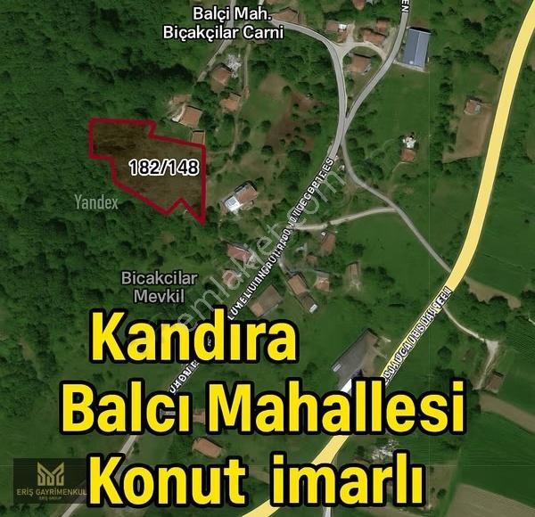 Kandıra Balcı Mah %20 İmarlı Yollu 3008m2 Arsa