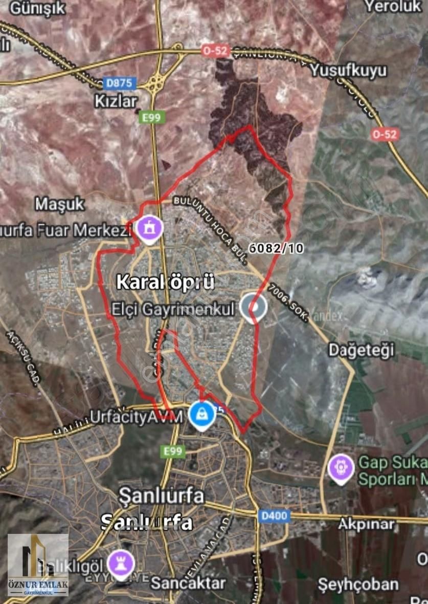 Öznur Emlak'tan Karaköprü Güllübağda Satılık Arsa