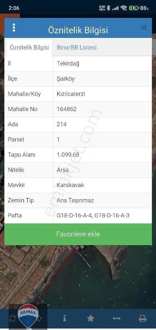 Tekirdağ Şarköy Kızılcaterzi Mahallesinde Ful Deniz Manzaralı İmarlı Arsa Satılık - Görsel 2