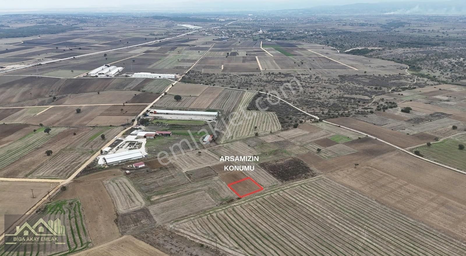 Çanakkale Biga Göktepe Kadastral Yola Cephe Satılık Arazi - Görsel 5