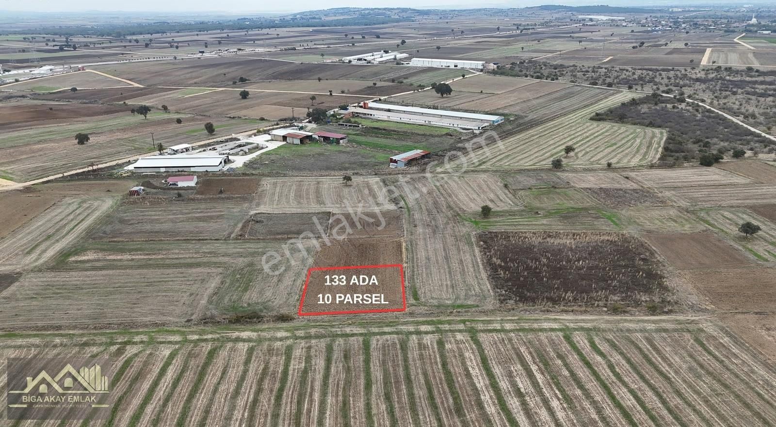 Çanakkale Biga Göktepe Kadastral Yola Cephe Satılık Arazi - Görsel 11