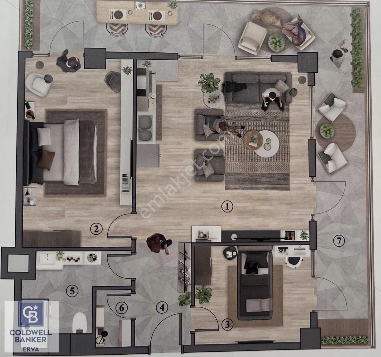 Metafor Ankara B-flatta 10.kat 2+1 Teraslı Satılık Köşe Daire