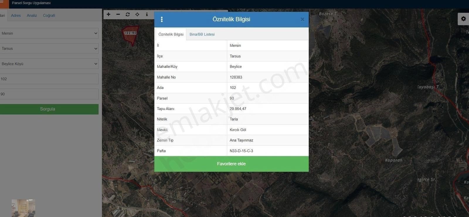 Tarsus Beylicede Yatırımlık Tek Tapu - Görsel 2