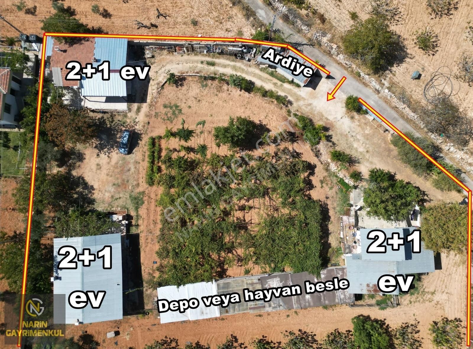 Şahinbey Durantaş 3 Adet 2+1 Ev, Kuyu,elektirik,zeytin Ceviz Mey - Görsel 8
