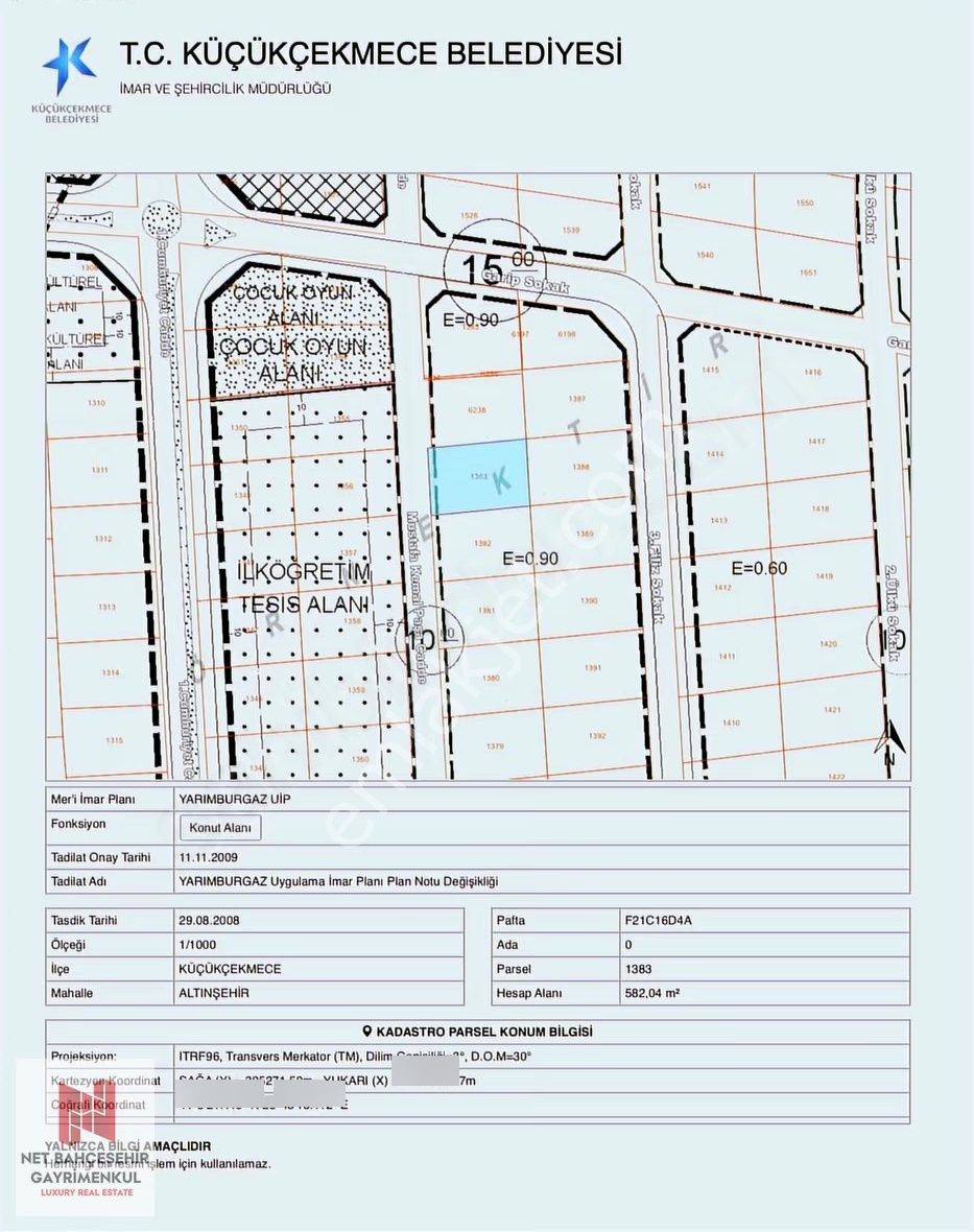 Satılık Arsa Ticari + Konut İmarlı Cad. Üstü 1/2 Hisseli 293m2 - Görsel 3