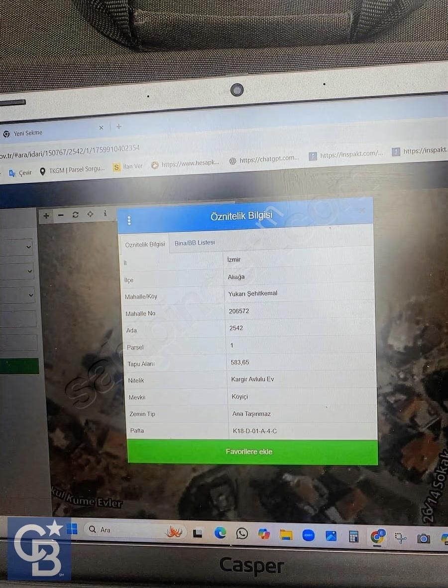 Aliağa Şehitkemal Köyünde 580 M² Tapulu Bahçeli Kargir Ev - Görsel 2