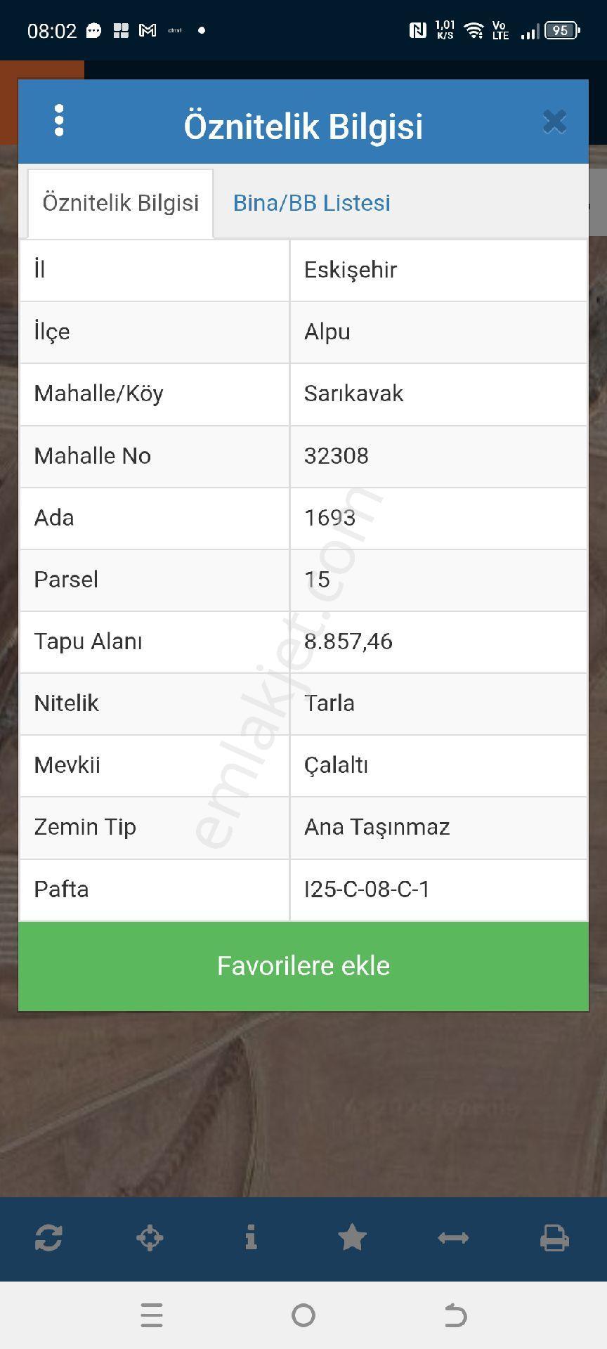 My Ekipdeneskişehir Alpu Sarıkavakta Yatırımlık Arazi - Görsel 2