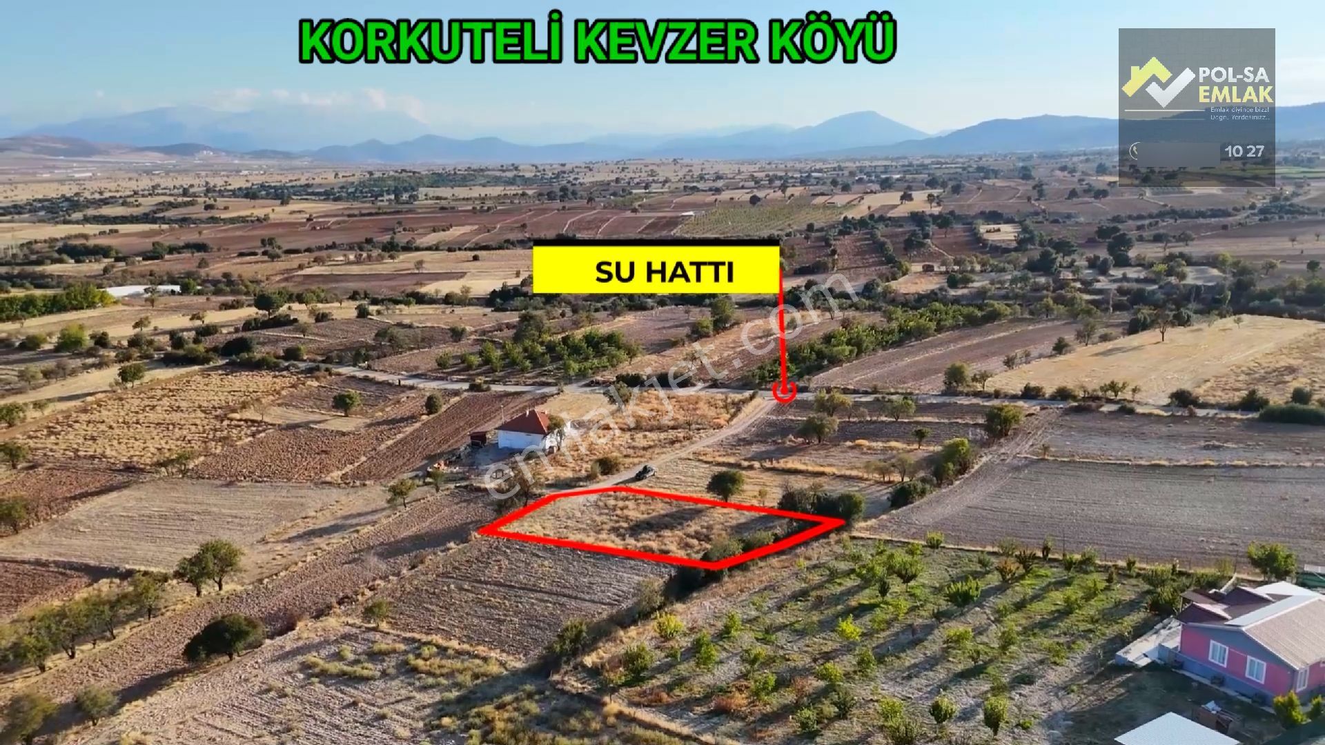 ✅korkuteli✅kevzer De✅satılık 1.033m2 Tarla✅resmi Yol Var ✅şebeke Suyu Var - Görsel 4