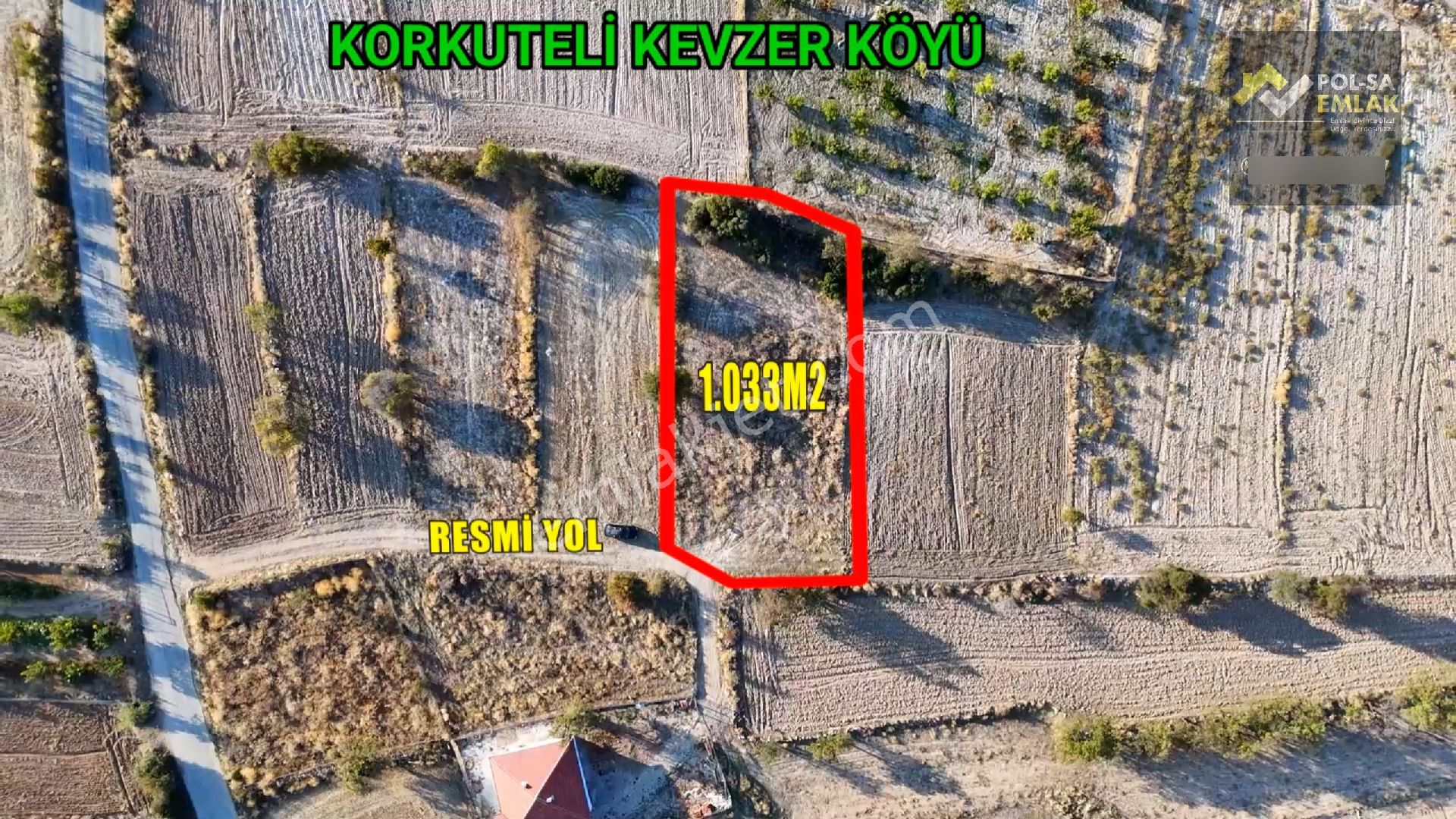 ✅korkuteli✅kevzer De✅satılık 1.033m2 Tarla✅resmi Yol Var ✅şebeke Suyu Var - Görsel 10
