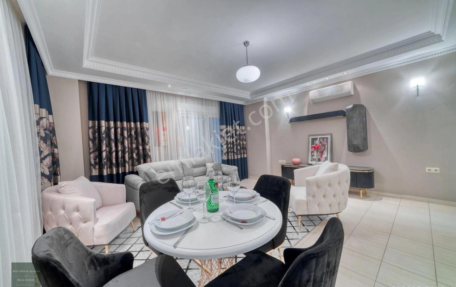 Alanya Oba'da 2+1 Satılık Modern Daire Full Eşyalı - Görsel 12