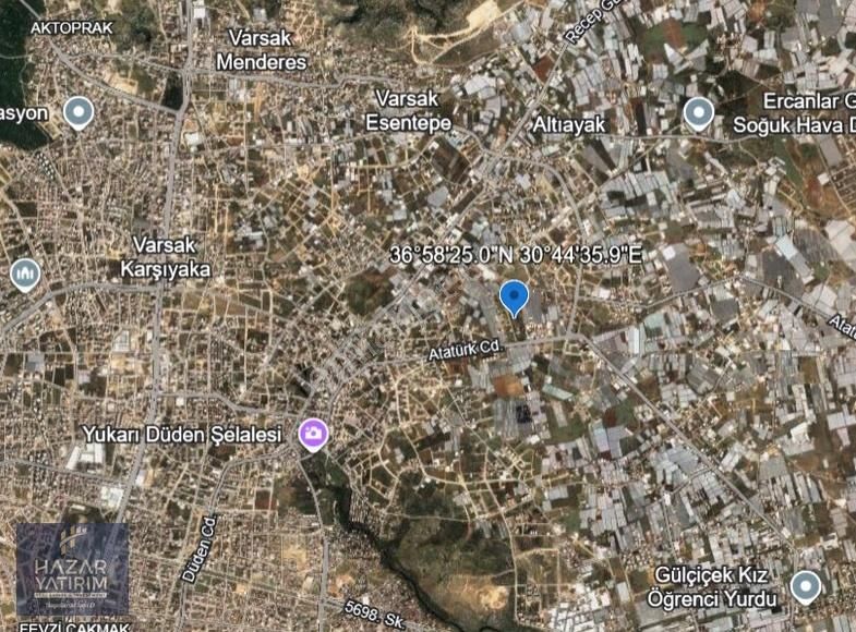 Hazar Yatırım'dan İmarlı Arsa Zeytinlik Mahallesi, Kepez