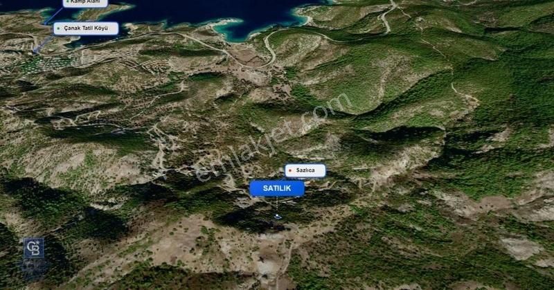 Yenifoça Sazlıca'da Satılık Deniz Manzaralı Villa Arsası