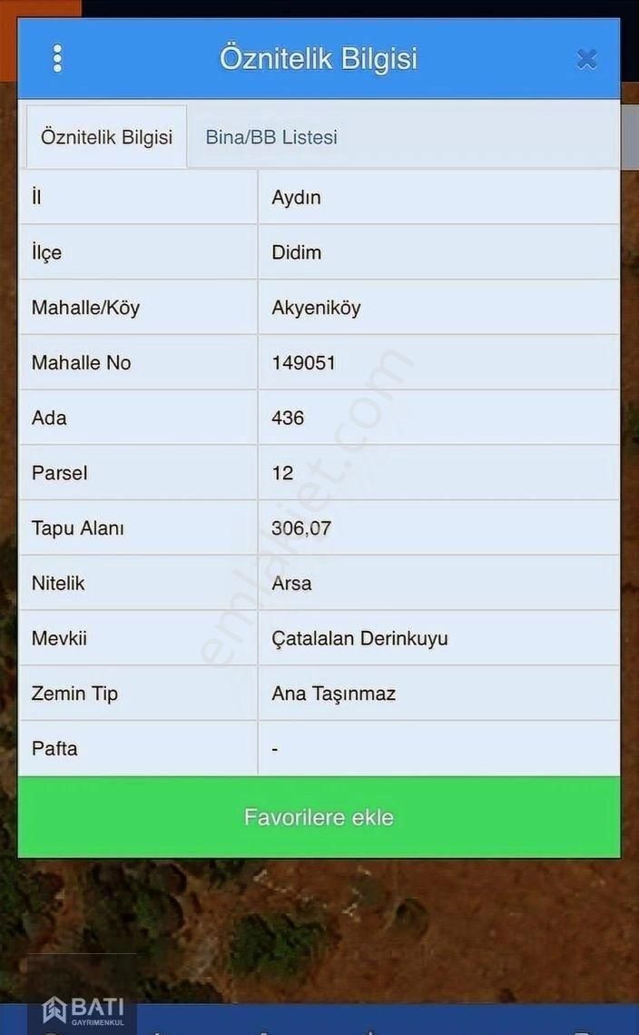 Didim Balova'da Konumu Güzel Satılık Yatırımlık Arsa - Görsel 2