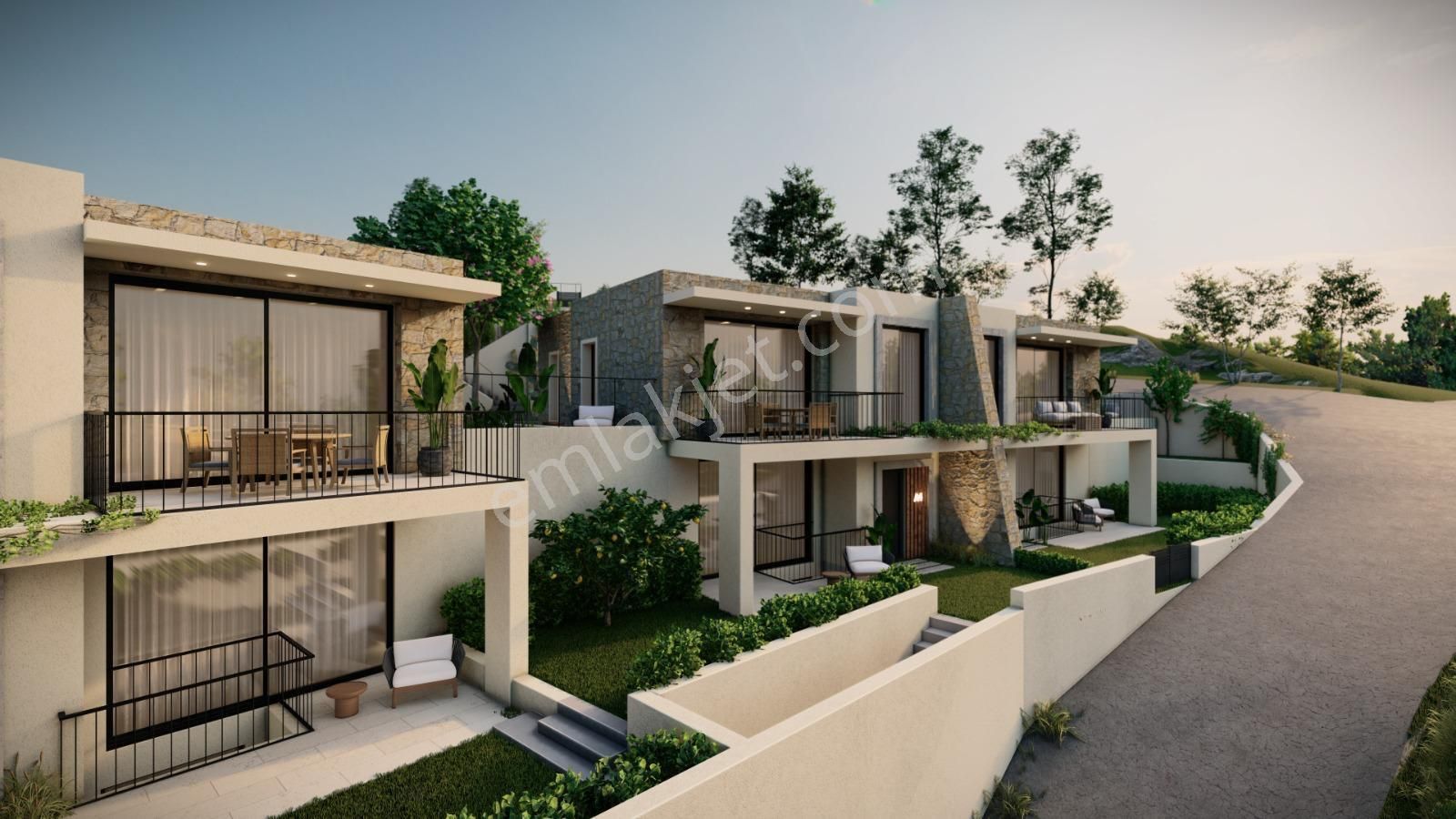 Bodrum Dereköyde Projeden Satılık 3 + 1 Dubleks Villa