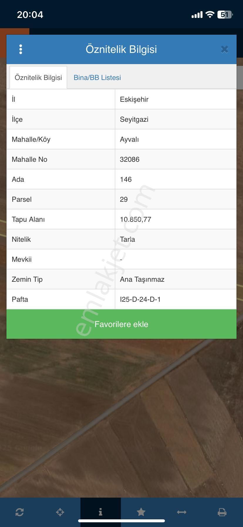 Seyitgazi Ayvalıda 10.850 M² Kadastral Yola Cepheli Düz Tarla - Görsel 3