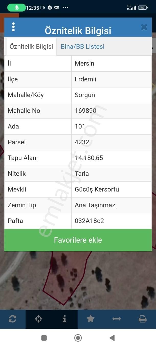 Mersin Erdemli Sorgunda 14 Dönüm Doğayla İç İçe Yatırımlık Arsa - Görsel 6
