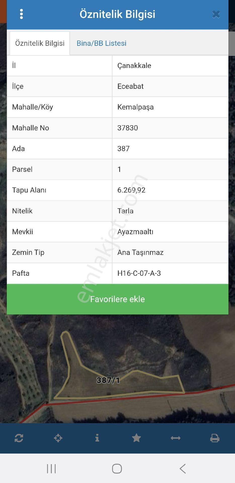 Çanakkale Eceabat Kemalpaşa'da Denize Yakın 6.269 M2 Tarla. Açıklamayı Okuyarak Arayınız - Görsel 4